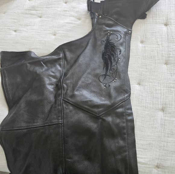 Leather women's chaps - Picture 3 of 3